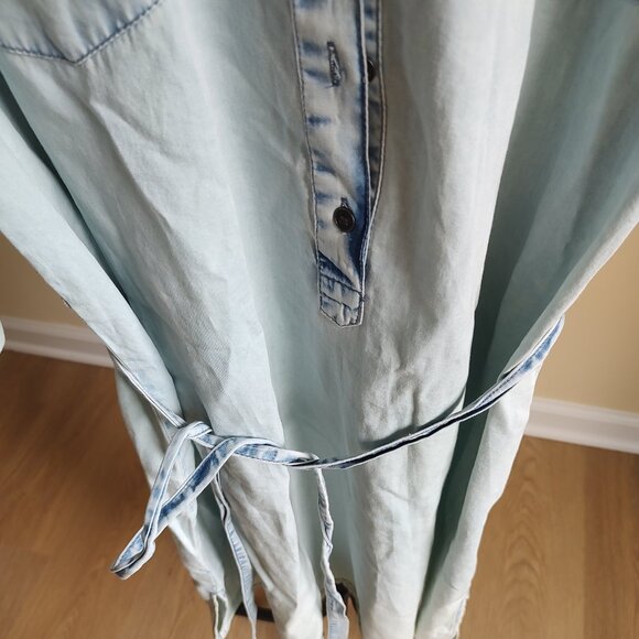 Speed Control Acid Wash Long Sleeve Dress - Size 2X - Picture 5 of 7